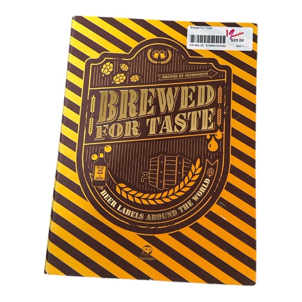 Brewed for Taste Beer Labels from around the world hard cover coffee table book